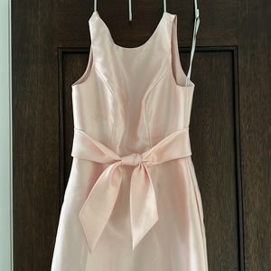 Designer: Dessy Group
Fabric: satin twill 
Color: Blush 
Size: 0
Extra Length:No